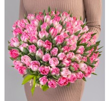 101 Розовый Пионовидный Тюльпан