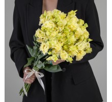 Букет 15 Кремовых Лизиантусов