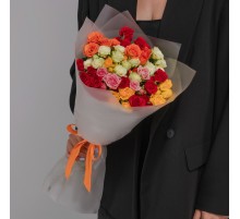 15 Кустовых Роз Микс (50 см.)