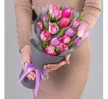 15 Пионовидных Тюльпанов Микс