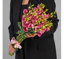 Букет 11 Розовых Эустом