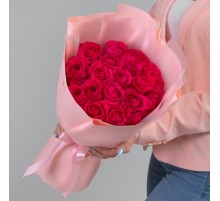 17 Малиновых Роз (40 см.)