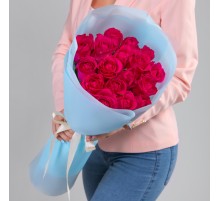17 Малиновых Роз (60 см.)
