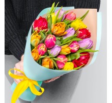 19 Пионовидных Тюльпанов Микс