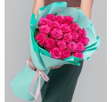 21 Роза Кисс Ми Кейт (70 см.)