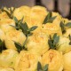 19 Пионовидных Желтых Роз (40 см.) в коробке