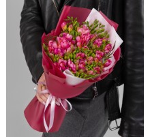 Букет 25 Малиновых Фрезий