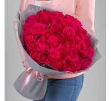 35 Малиновых Роз (40 см.)