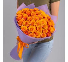 35 Оранжевых Роз (50 см.)