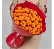 35 Оранжевых Роз (60 см.)