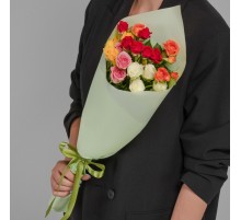 5 Кустовых Роз Микс (50 см.)
