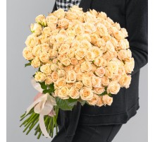 51 Кустовая Персиковая Роза (50 см.)