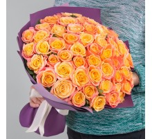 Букет 51 Роза Коралловая (40 см.)