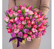 75 Пионовидных Тюльпанов Микс