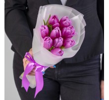 9 Сиреневых Тюльпанов
