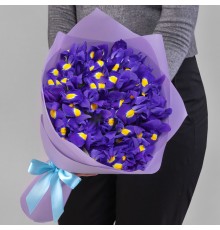 Букет 25 Синих Ирисов