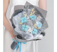 Букет "Blue And White" сухоцвет