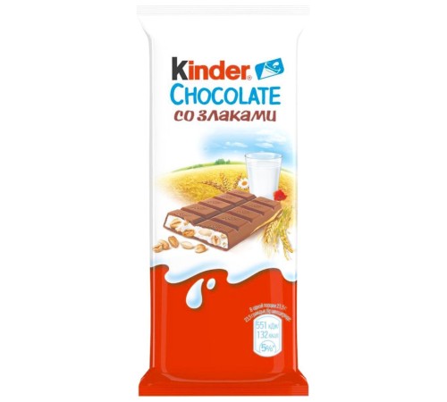 Шоколад "Kinder Chocolate Country" со злаками - 23.5 гр.