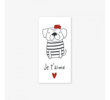 Конверт для денег "Je t'aime" я тебя люблю