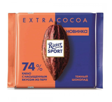 Шоколад "Ritter Sport" EXTRA COCOA 74% (Темный) 100 гр.