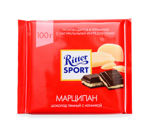 Шоколад "Ritter Sport" Марципан (Тёмный) 100 гр.