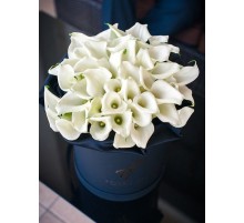 35 Белых Калл в коробке