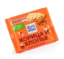 Шоколад "Ritter Sport", Корица и Хлопья 100 гр.