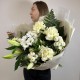 Авторский букет «Белый Ангел» с французскими розами
