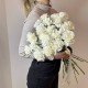 Моно букет «Dianthus», белые, ажурные и стойкие гвоздички