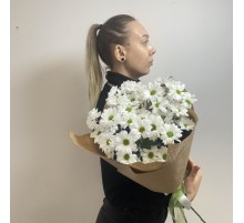 Букет «Радость встречи», хризантема кустовая, ромашки для любимых