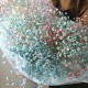 Огромный букет из радужной гипсофилы